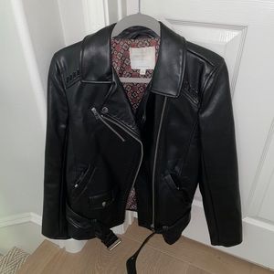Leather moto jacket by ettitwa from Anthropologie